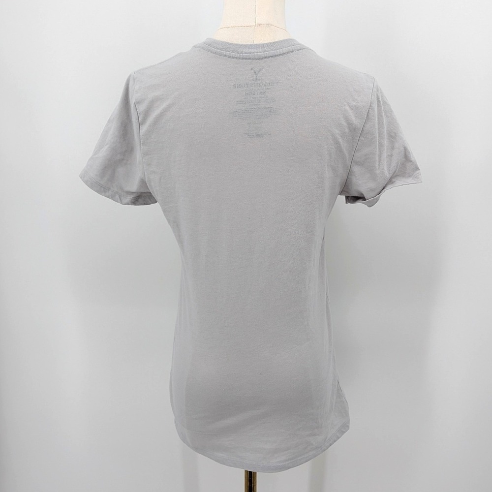 Yellowstone Dutton Ranch Graphic Tee Western Cowboy Core Fitted Top Size XS - Picture 2 of 7